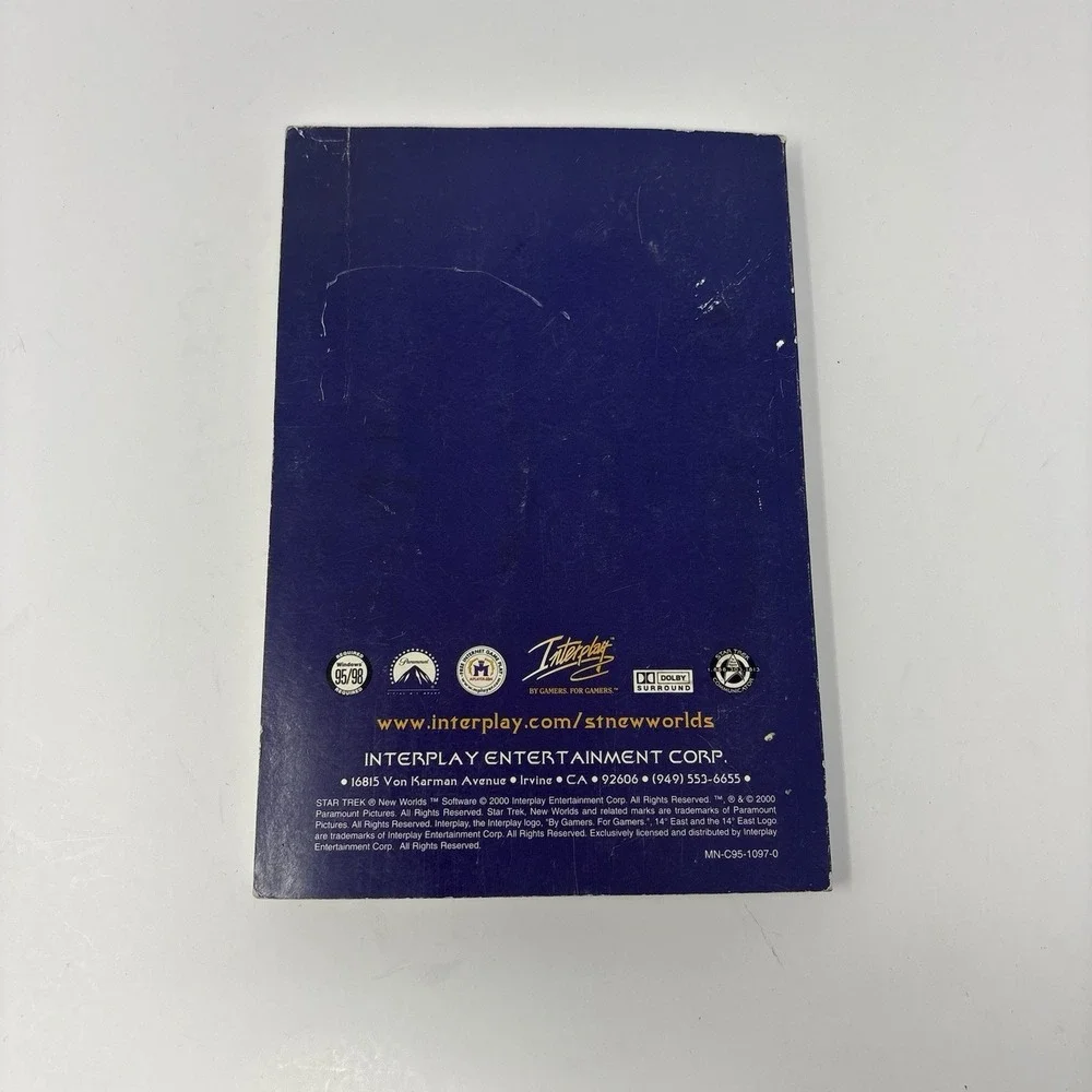 Star Trek Invasion Strategy Guide PS1 + New Worlds PC Manual Vintage 2000 Lot